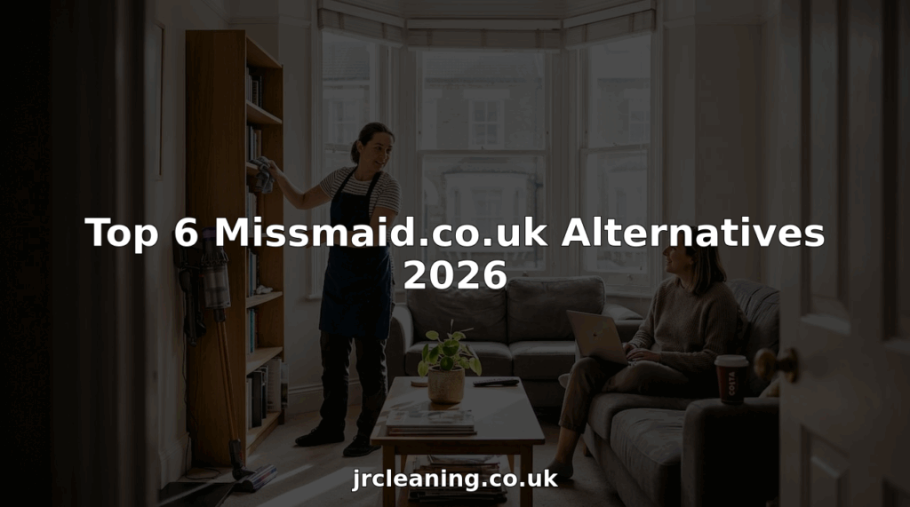 Professional cleaner working in a lived-in London flat